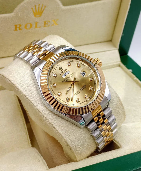 Dial RLX Day & Date – Stainless Steel – Gold N2